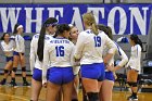 Volleyball vs MHC  Wheaton Women's Volleyball vs Mount Holyoke College. - Photo by Keith Nordstrom : Wheaton, Volleyball